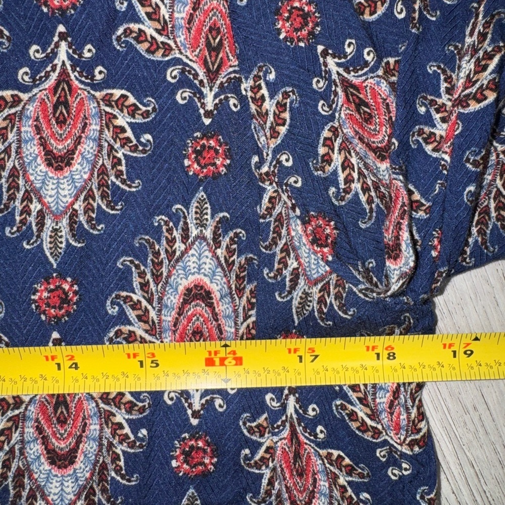 Anthropologie Uncle Frank Dress Ruffle Long Sleeve XS 100%rayon style 33350 USA - Picture 11 of 14
